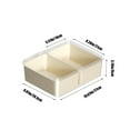 Divided Clear Snack Serving Tray with Lid & Handle Container Storage