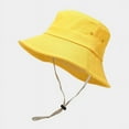 thumbnail image 2 of SikaFu Cotton Solid Color Bucket Hat Fisherman Hat Outdoor Travel Sun Cap For Men And Women 188, 2 of 6
