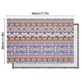 thumbnail image 5 of Boho Blue Knitted Ethnic Pattern Summer Placemats Table Placemats Set Of 6-Linen Kitchen Washable Placemats Table Mats 11.8"x17.7" Non-Slip Heat Resistant, 5 of 5