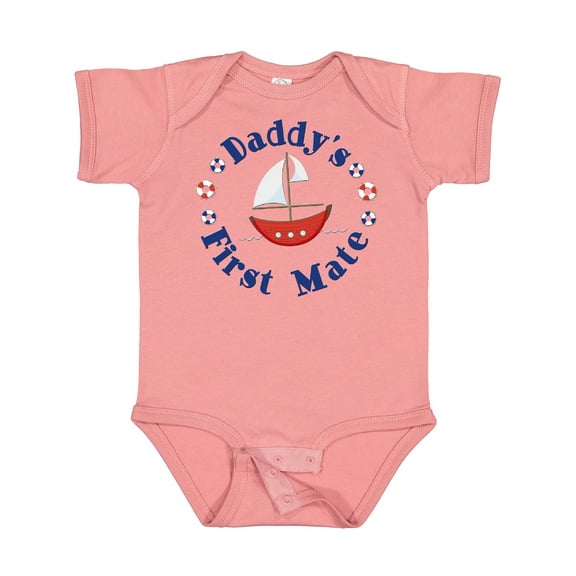 Inktastic Daddy's First Mate Boys or Girls Baby Bodysuit