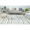 thumbnail image 4 of Rugs America BT10A Daydream White Stripe Modern White Area Rug, 2'6"X4'0", 4 of 6