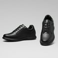 thumbnail image 5 of CMR CHAMARIPA Casual Tall Men Shoes - Elevator Sneakers - Black Leather Hidden Heel Shoes 8cm / 3.15 Inches, 5 of 8