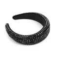 thumbnail image 1 of 1 diadema de esponja con diamantes de imitación, diadema de boda, diadema nupcial, diademas de Spa, diademas negras, diadema acolchada de diamantes, 1 of 5