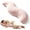 Pink（Ice Silk Fabric）, variant on 2026 New Pea Pod Body Pillow for Side Sleeper, Pea Pod Body Pillow for Adults, Long Bolster Hug Pillow with Cooling Fabric, Soft Ergonomic Pillow for Back, Hip & Leg Support