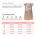 thumbnail image 3 of Fotbe Leopard Brown Vestido de Dormir para Niñas de 3 a 10 Años, Mangas Cortas, Estilo Princesa, Pijama Camisón con Mangas Voladas-Large, 3 of 6