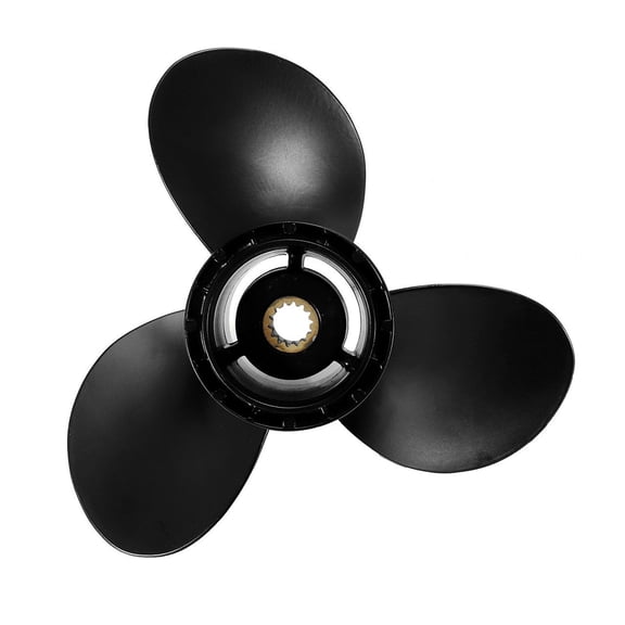 10 x 13 Marine Outboard Propeller compatible for Evinrude Johnson 15-35 horsepower 778863 / 175191 Aluminum Alloy Black 14 Spline Tooth Propeller