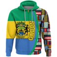 thumbnail image 3 of Sudadera con capucha y cremallera con la bandera de Gabón con estampado 3D para hombre, sudadera de manga larga con la bandera nacional de Gabón, tops de otoño y primavera, abrigo, ropa africana, 3 of 5