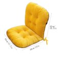 thumbnail image 4 of AuroraX Comfort Mid Back Office Chair Cushion Soft Yellow Warm Cozy Seat Cushion for Office and Desk Chair Support Back Pillow for Tailbone Sciatica Back Pain Relief, 4 of 5
