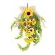 thumbnail image 3 of Flores artificiales, flores falsas, simulación de primavera, girasol, simulación de pared, decoración colgante para el hogar, corona de girasol, guirnalda artificial, colgantes, decoración, corona art, 3 of 5