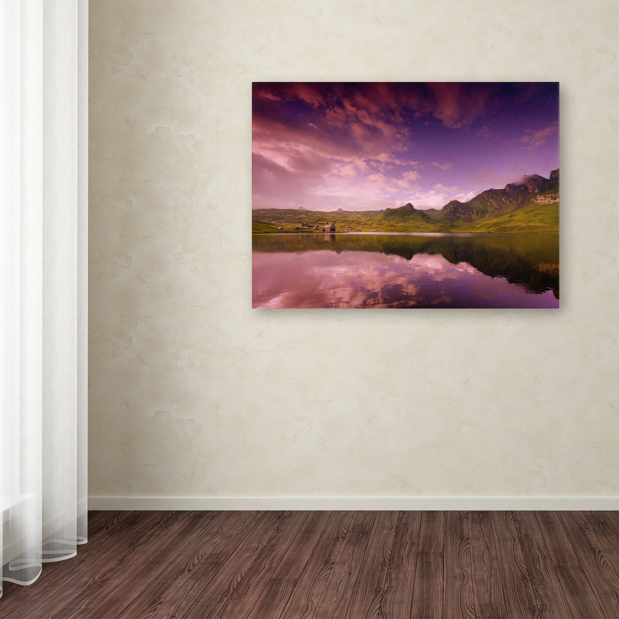 Trademark Fine Art "Beyond the Purple Sky" Canvas Art by Philippe Sainte-Laudy
