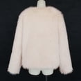 thumbnail image 5 of Womens Faux Fur Coat 2026 Winter Long Sleeve Open Front Shaggy Furry Warm Fluffy Parka Short Jacket Outwear, 5 of 7