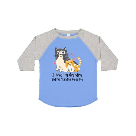 

Inktastic I Love My Grandma Loves Me Cat Gift Toddler Boy or Toddler Girl T-Shirt
