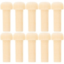 ROSENICE 10Pcs DIY Pegs Wooden Pegs for Crafting Accessories Beige Hardwood
