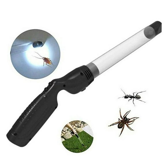 Sonic IQ Handheld Electric Bug Vacuum with LED Light, Battery-Powered, Model 12-4198, Black
