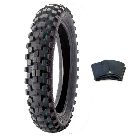 COMBO: Dirt Bike TIRE Size 90/100-14   INNER TUBE Size 90/100-14 TR4 Valve Stem