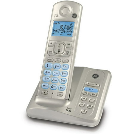 Cordless Speakerphone System - GE DECT 6.0 Caller ID Handset Cordless Speakerphone with Digital Answering System, Pearl White (28522AE1)