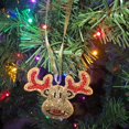 thumbnail image 2 of Popfizzy Handmade Reindeer Christmas Ornaments, Christmas Decor, 2 of 9