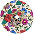 thumbnail image 1 of FMSHPON Colorful Skull Xmas Christmas Tree Skirt Stand Mat for Holiday Party Decoration Indoor Outdoor 48 inches, 1 of 6