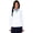 White, variant on Charles River Apparel 5684 Women's Nu Fitness Quarter Zip-White-XS