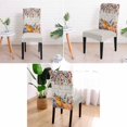 thumbnail image 2 of muroi Orange Blue Fall Dining Room Chair Covers Set of 4, Stretch Kitchen Chair Cover Protector, Vintage Thanksgiving Pumpkins Maple Leaf Chairslipcovers Removable Seat Cover for Party Banquet, 2 of 7