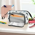 thumbnail image 6 of Nylon Fish Mouth Pencil Case with Large Capacity Zipper Pencil Pouch Light Blue Cute Forest Pencil Bag Organizers, 6 of 7