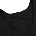 thumbnail image 4 of Stelle Ballet Leotard Short Sleeve Criss-Cross Back Dress with Chiffon Skirt, Ballerina Outfit for Girls,Black,4T, 4 of 7