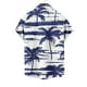 thumbnail image 4 of Mens Casual Manga Corta Botón Abajo Camisas Impresas Bolsillo Botón Turndown Cuello Top Blusa Camisa, 4 of 5