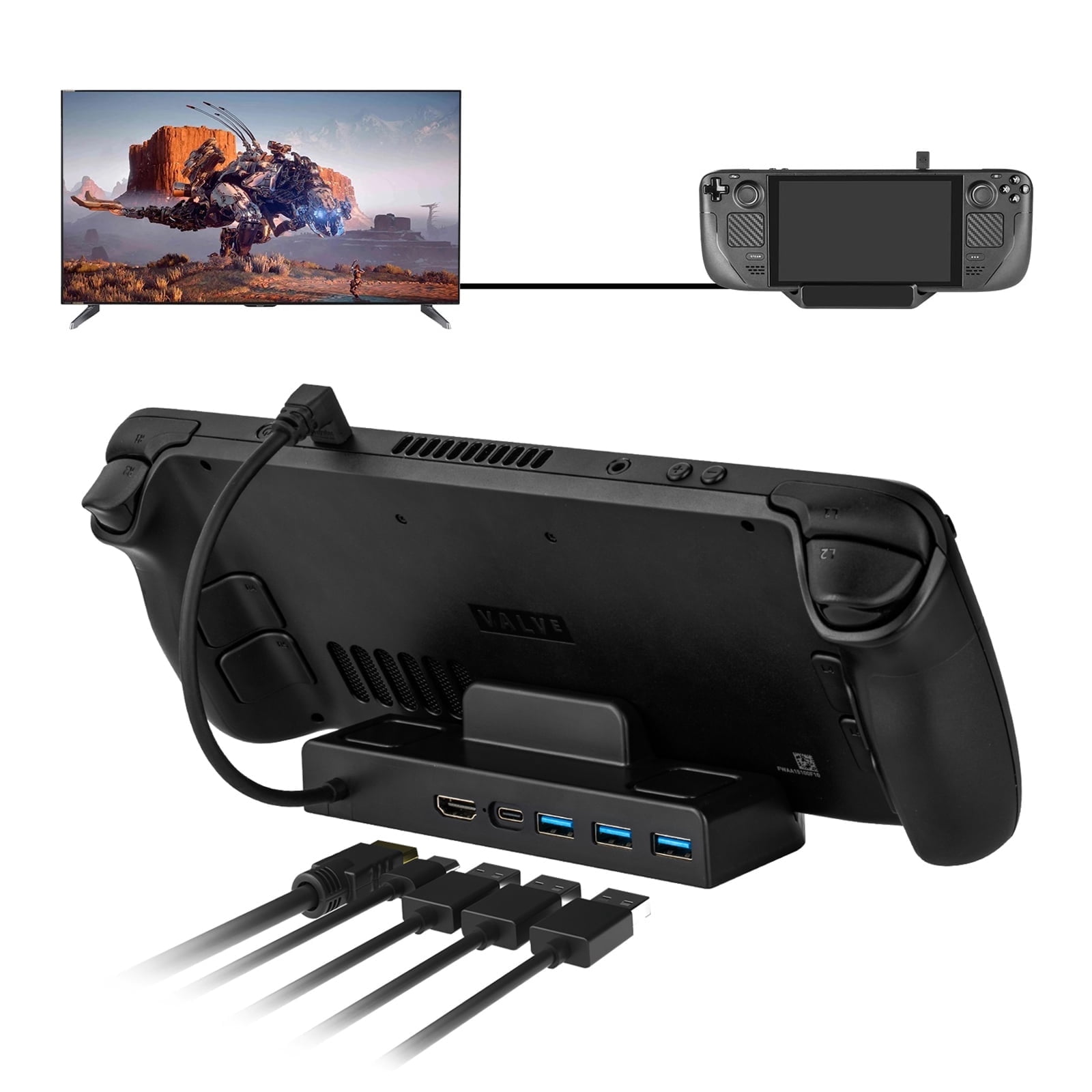 Valve Steam Deck Docking Station Black - Walmart.com
