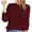 Wine, variant on gakvbuo Sweaters For Women Fall Fashion 2022 Pullover Sweatshirts Women Casual Solid Long Sleeve Hollow Out Knit Pullover Crewneck Sweater Coat