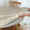 thumbnail image 4 of Round Fitted Tablecloth 52 Inch, Farmhouse Broken Stripes Circular Table Cover Water and Stain Resistant Tablecloth Outdoor Tablecloth for Dining, Parties, Camping, 4 of 8