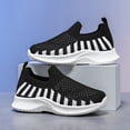 thumbnail image 5 of WZEIIOT Girls Breathable Mesh Sneakers Lightweight Casual Slip-On Soft Sole Sports Shoes, 5 of 8