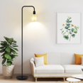 thumbnail image 1 of LUMOKU L&aacute;mpara de pie industrial para sala de estar, socket E26, 152cm, dise&ntilde;o minimalista para iluminaci&oacute;n decorativa, para decoraci&oacute;n del hogar, rec&a, 1 of 7