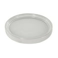 thumbnail image 5 of DecMode 7", 5"H Abstract Circle Patterned White Ceramic Planter with Brown Accents and Base Tray (3 Count), 5 of 9