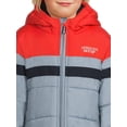 thumbnail image 5 of London Fog Boys Hooded Full Zip Long Sleeve Colorblock Puffer Coat, Sizes 4-16, 5 of 5