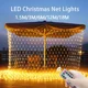 thumbnail image 2 of Guirnalda de luces LED de malla navideña de 3 m, 6 m, 12 m y 18 m, cortina de hadas para exteriores, resistente al agua, para fiestas, jardines, decoración de bodas, 2 of 5