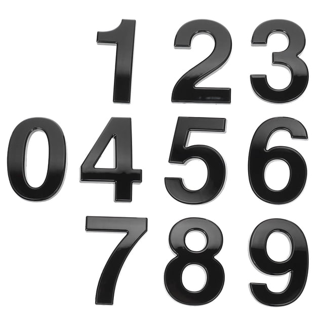 10pcs Self Adhesive House Hotel Numbers 0-9 Mailbox Number House Decor Number
