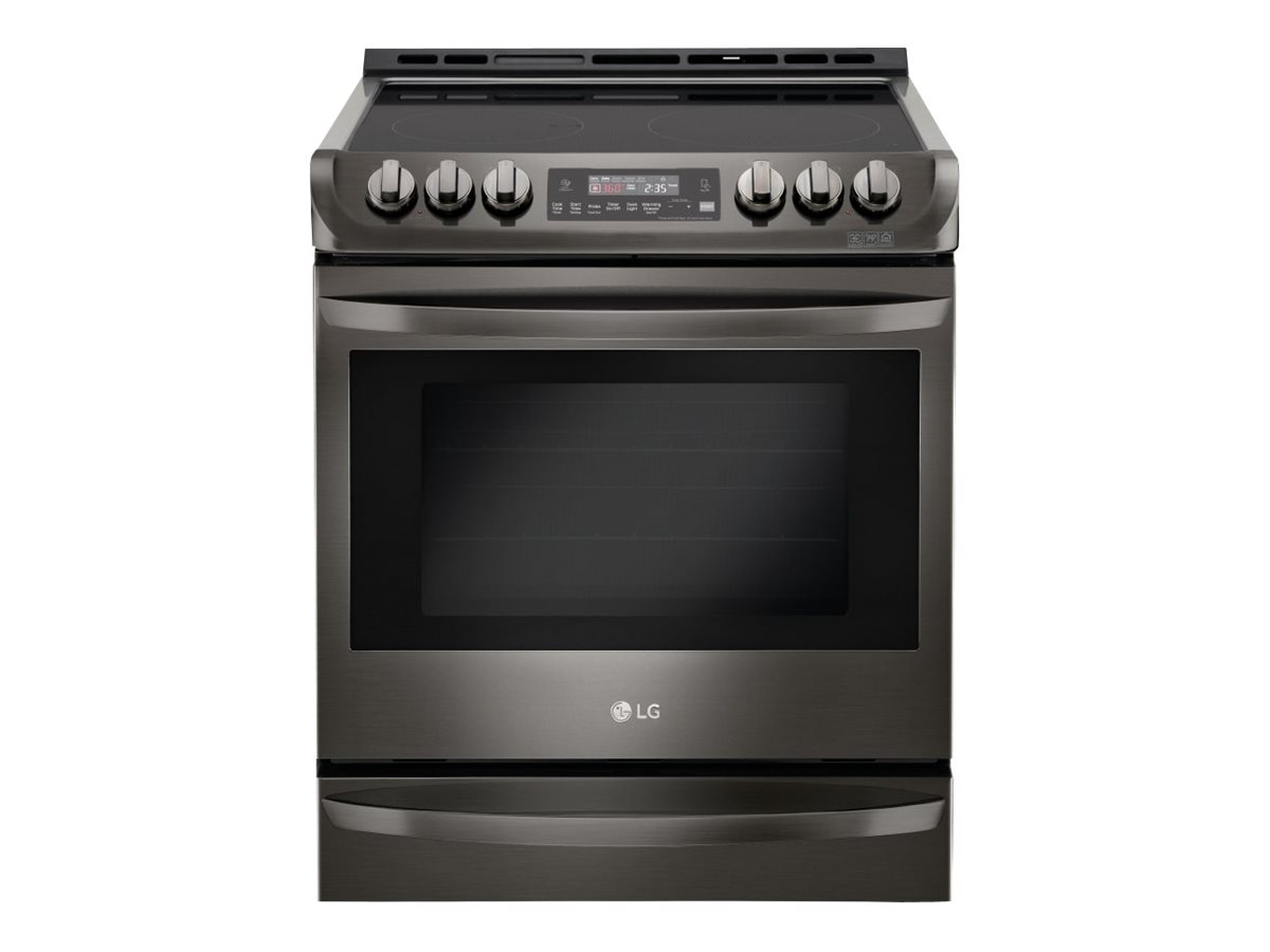 Lg Lse4613bd Range Built In Width 29 In Depth 28 In Height 36 In With Self Cleaning Black Stainless Steel Walmart Com Walmart Com