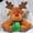 Green, variant on Christmas Reindeer Plush Toy, Cute Soft Moose Stuffed Animal with Red Nose & Green Snowflake Scarf, Unique Holiday Teddy Bear Gift for Kids and Adults