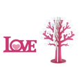 thumbnail image 4 of Letrero de mesa de madera para el Día de San Valentín, letreros de árbol de amor, centro de mesa romántico, decoración de boda, decoración para fiesta de compromiso, 4 of 5