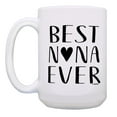 thumbnail image 3 of Nana Gifts For Women Best Nana Ever Heart Family 15oz Ceramic Coffee Mug Nana, 3 of 7