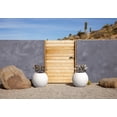 thumbnail image 3 of Veradek Strata Series Sphere Plastic-Stone Round Planter - White, 2 Pack, 3 of 9