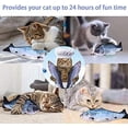thumbnail image 5 of Juguete eléctrico de pez para gato (2 piezas), juguete de pez con hierba gatera, juguete de pez para gato con movimiento eléctrico, pez de simulación (paquete de 2), 5 of 5