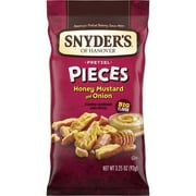 Snyder's of Hanover Honey Mustard & Onion Flavored Pretzel Pieces, 3.25 oz