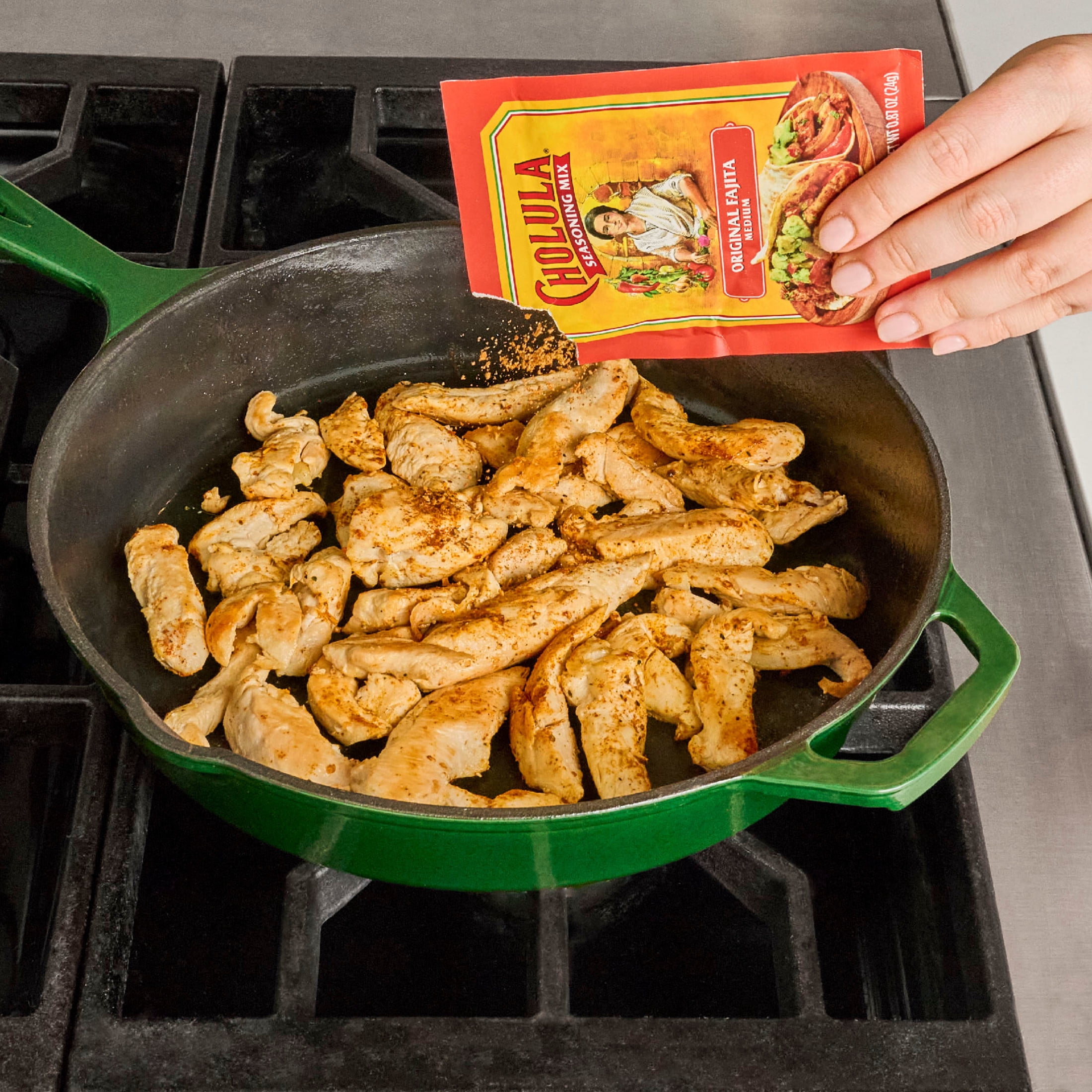 Cholula Original Fajita - Medium Seasoning Mix, 0.87 oz Bag