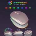 LED Wireless Keyboard and Mouse Combo Rainbow RGB Backlit