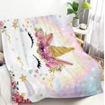 thumbnail image 1 of Unicorn Blanket Unicorn Gifts for Girls Teens Women Birthday Unicorn Gifts Rainbow Unicorn Throw Blanket Smiling Soft Blanket Unicorn Bedroom Decor Girls Blanket for Couch Bed Travel, 50\\, 1 of 6