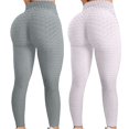 thumbnail image 1 of Puntoco 2Pc Mujeres Bubble Hip Lifting Ejercicio Fitness Correr Pantalones de yoga de cintura alta Puntoco Puntoco-4990, 1 of 7