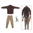 thumbnail image 1 of Camisa y Pantalones a cuadros de manga larga Baoblaze 1/6 con cinturón para muñecas de 12 pulgadas, 1 of 8