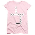 thumbnail image 4 of Scrabble Mother's Day Best Mom Ever Board Women's T Shirt, Pink, Large, 4 of 5