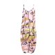 thumbnail image 4 of ICHUANYI Clearance Women's Fashion Sexy Vintage V Neck Sleeveless Printing Party Dresses(Pink, L) ICHUANYI WER2023081015815, 4 of 5